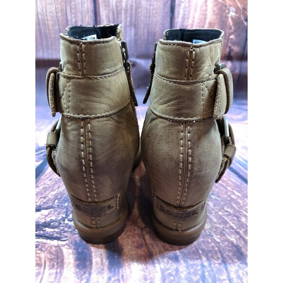 Sorel Joan Of Arctic Wedge II Waterproof Buckle Boots Booties Womens 6.5 (b8k) - Picture 9 of 10